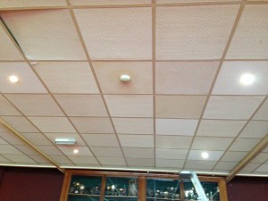LED lights installed in the main pavilion.